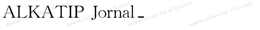 ALKATIP Jornal字体转换
